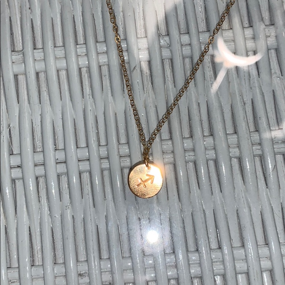 Sagittarius gold chain necklace